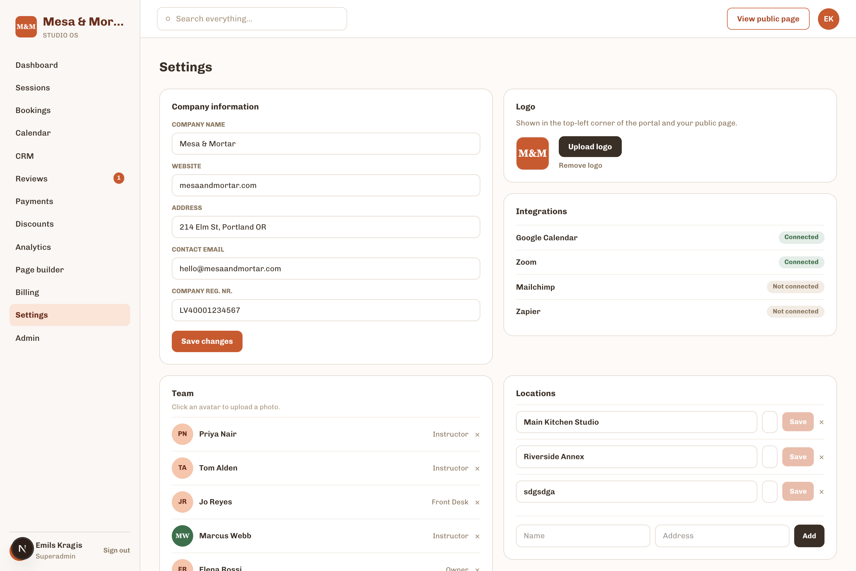 Team & Operations in Vowra